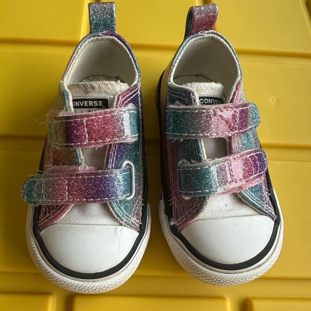Converse Kids' Glittery Rainbow Sneakers